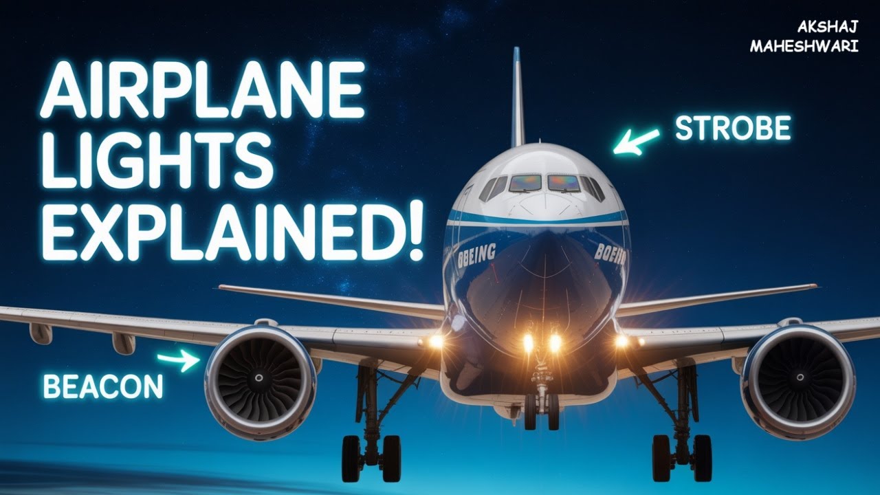 Why Airplanes Glow at Night: Aircraft Lights EXPLAINED!