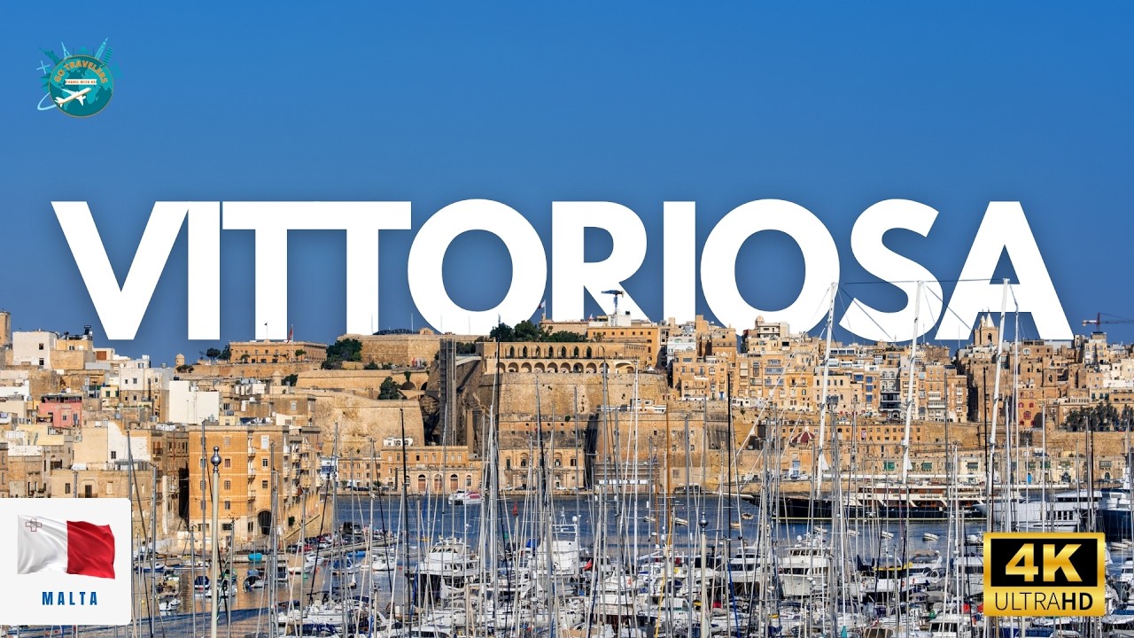 Vittoriosa Malta Walking Tour 🇲🇹 | Inside Birgu&rsquo;s Historic Streets 4K