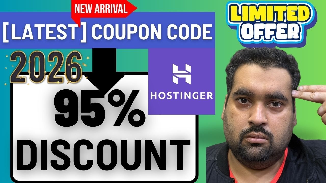 Hostinger Coupon Code 2026 (95% OFF) + FREE Domain! [Step-by-Step Discount Guide]
