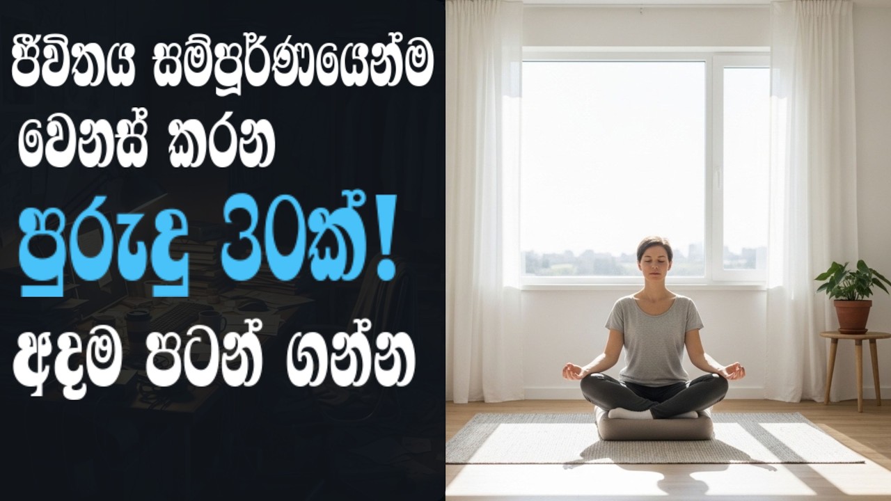 සාර්ථක මිනිසුන් කිසිදා අත්නොහරින රහස් පුරුදු 30ක් මෙන්න|30Habits That Will Change Your Life Forever!