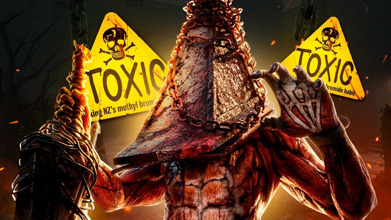 STREAMER PASSOU RAIVA!!! ☣️ SENDO TÓXICO de PYRAMID HEAD 4 ☣️ no Dead by Daylight