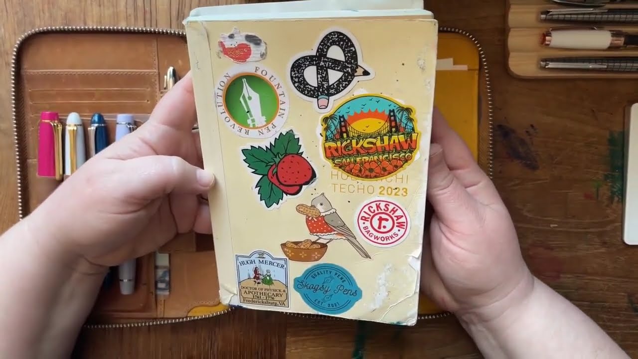 Hobonichi flip through. Everything I used in my 2024 planner