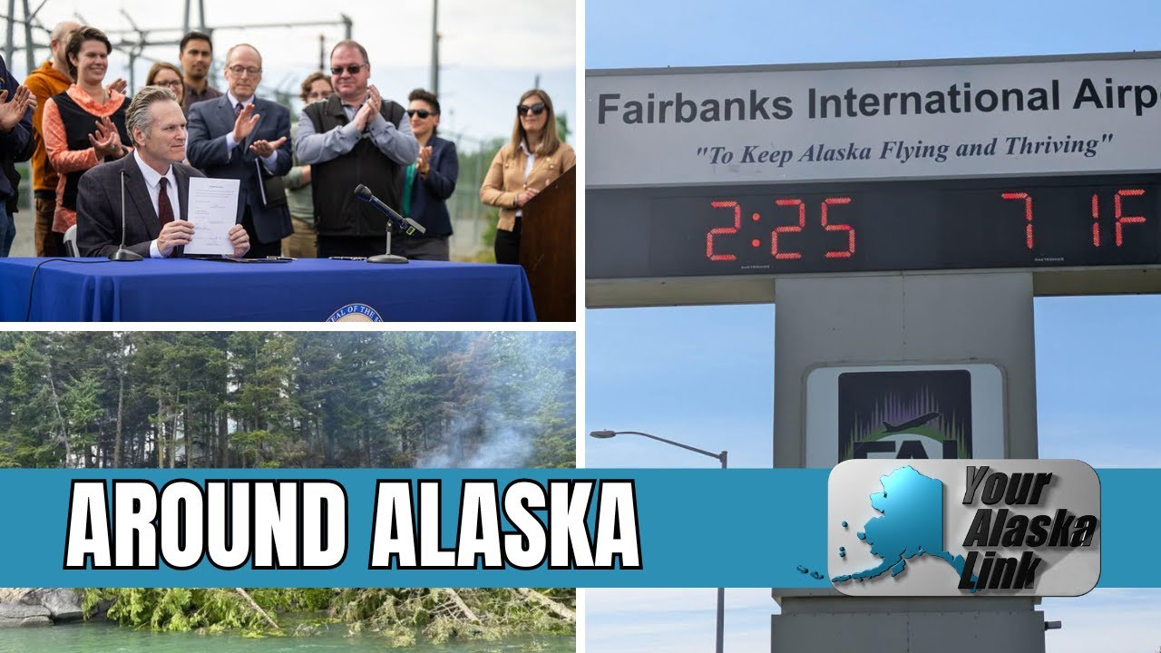AROUND ALASKA: Circle Bay Fire, Bill Signing, and Sign of the Time!