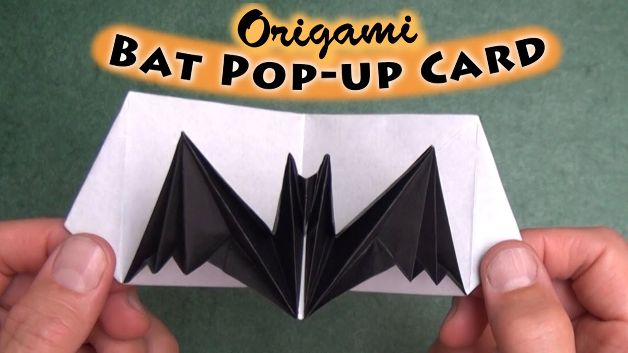 Origami Bat Pop-up Card