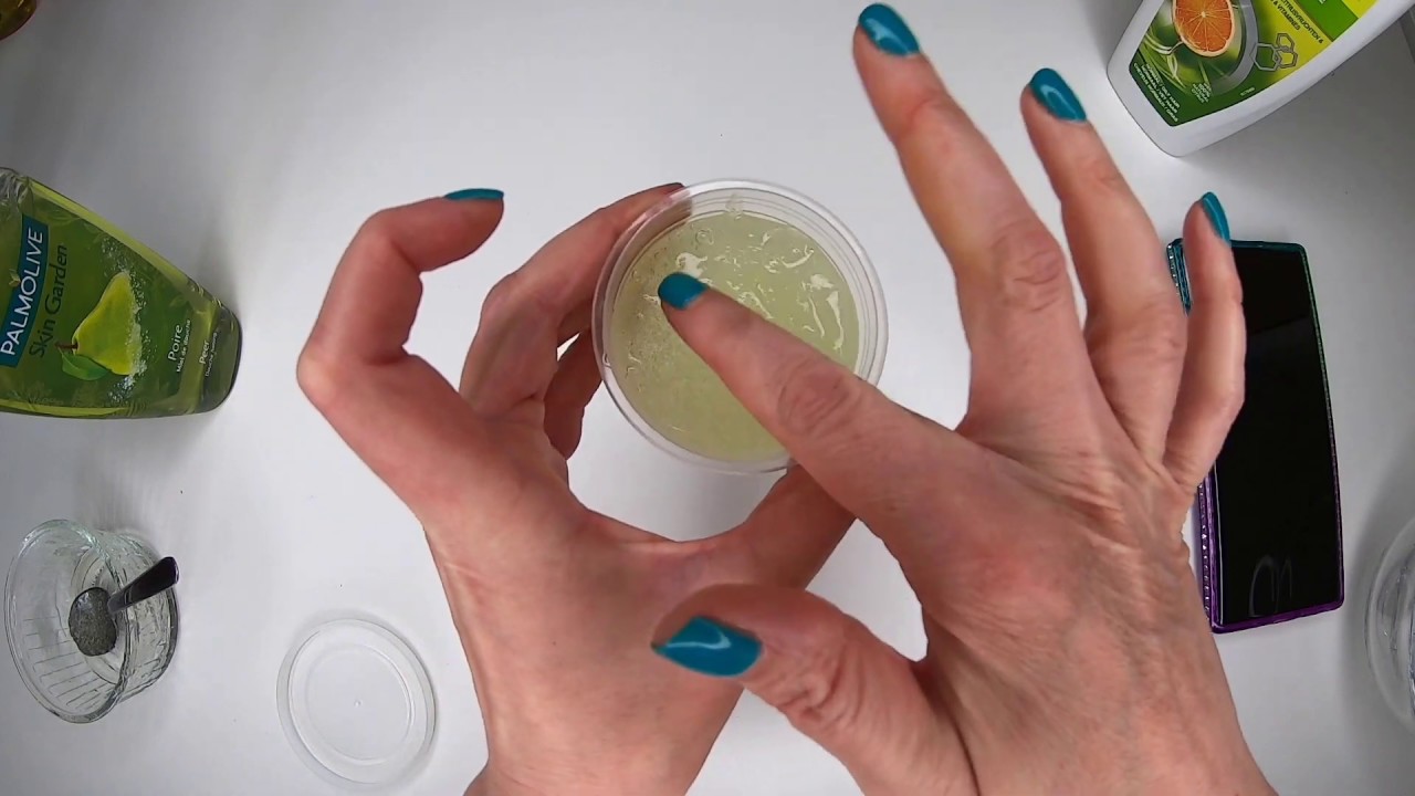 je teste des recettes de #slime sans colle d'une nouvelle appli test  N°4