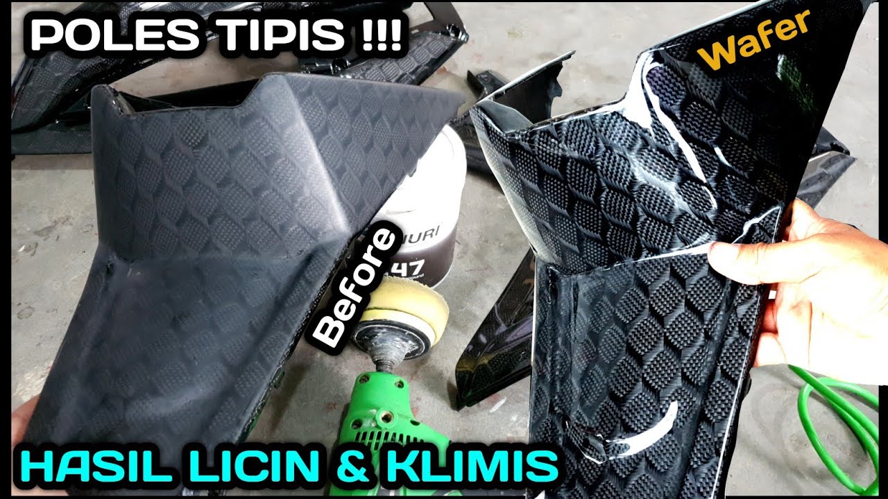 BIAR FINISHING SKINING CARBONYA HALUS , LICIN & OILY . Aman di cuci dan tidak mudah kusam lagi