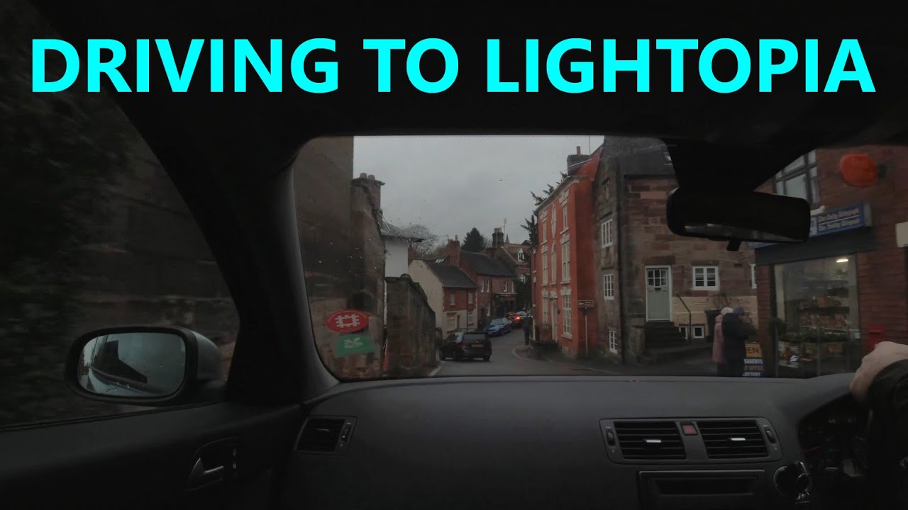 Drive Denstone to Alton Towers Express Parking Xmas Lightopia 2021