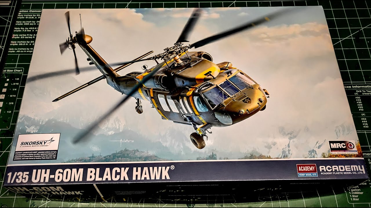 NEW PARTS! UH-60M Blackhawk Army Helicopter 1/35 Scale Model Kit Review Academy MRC 12135 2025