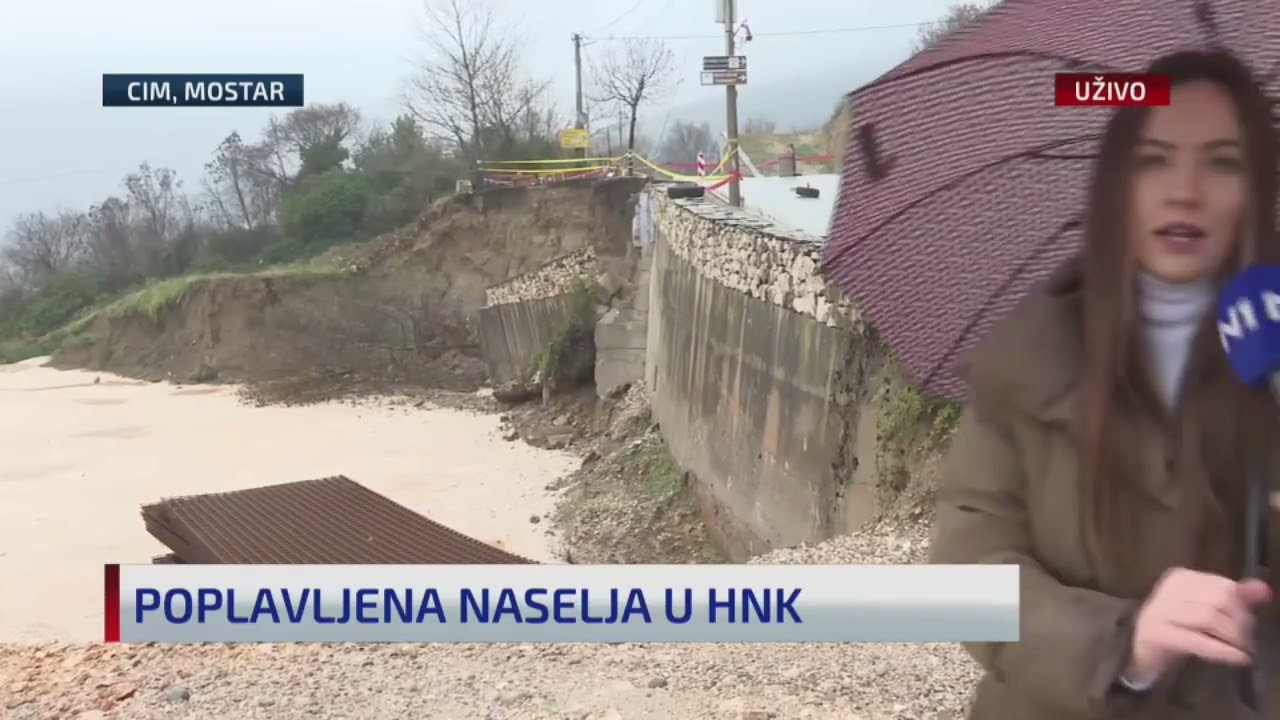 N1 u Mostaru: Aktiviralo se klizište u naselju Cim