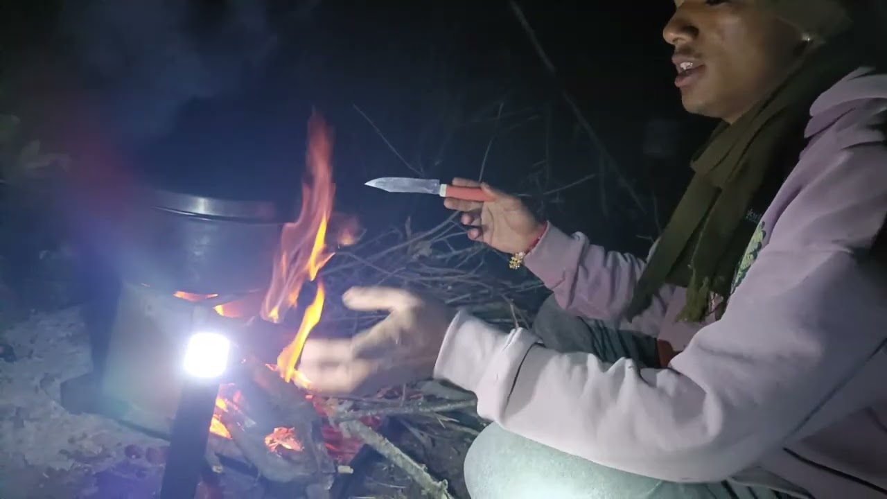 Cal Raat humne night camping Kari Jungle ke bich mein ⛺⛺🏕️🏕️👍💯 Uttrakhand Champawat Lohaghat Bisang 
