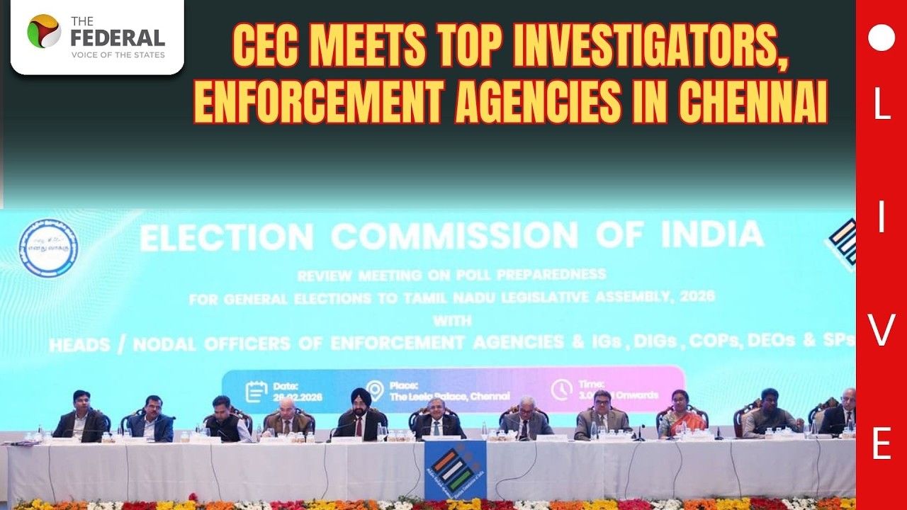 Live: Chief Election Commissioner Gyanesh Kumar's meeting with central agencies in Chennai