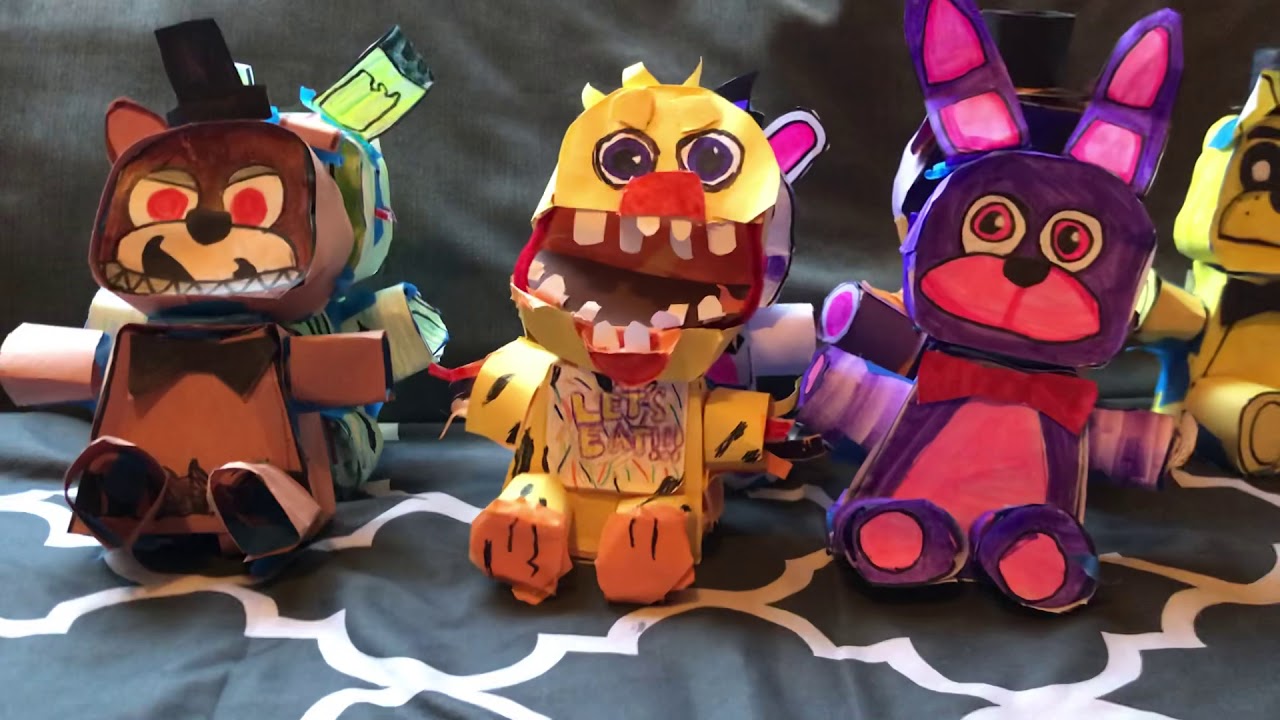 Fnaf paper plushes plush adventure vid