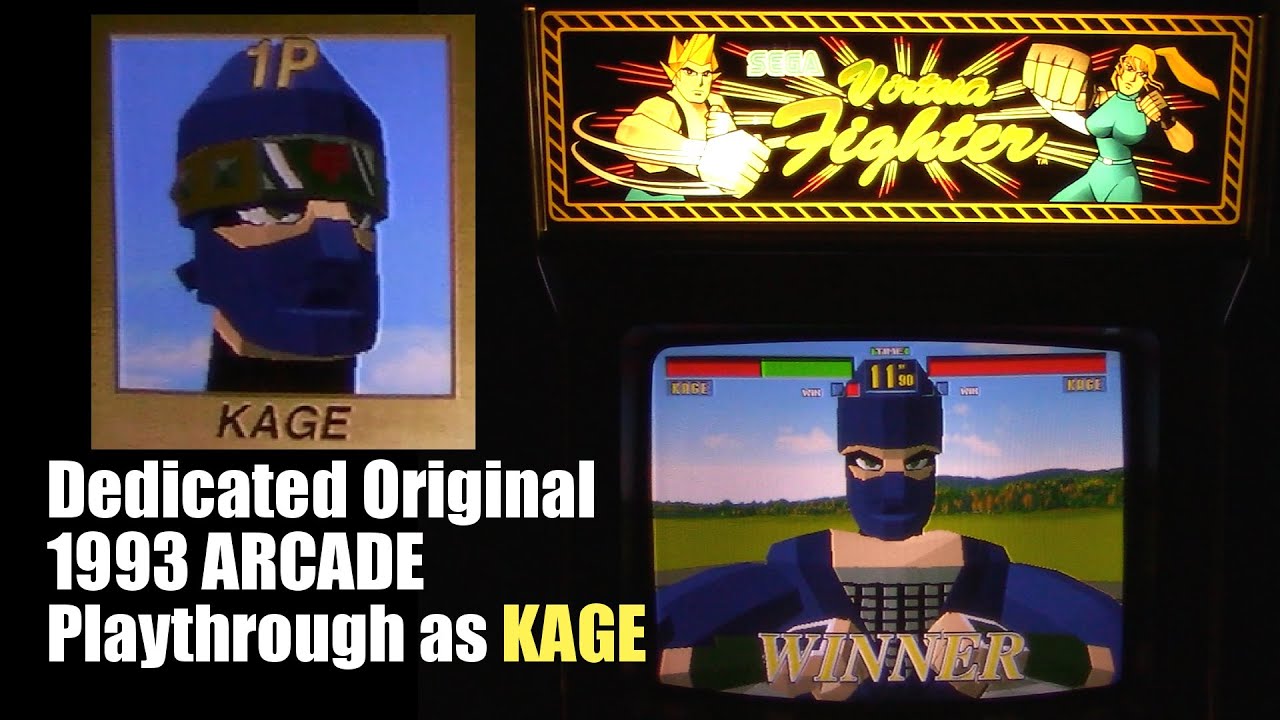 Virtua Fighter (1993) - KAGE Playthrough (Real ARCADE)