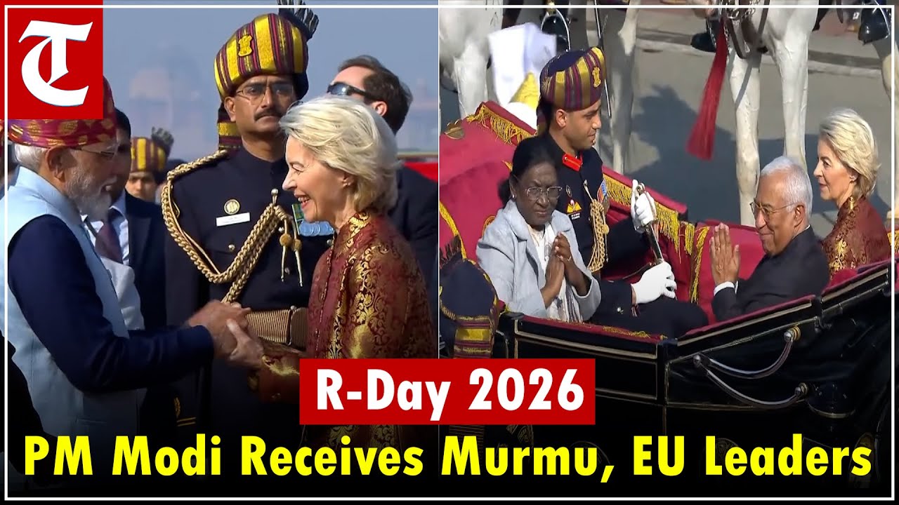 Republic Day 2026: PM Modi Receives President Murmu, EU Chiefs at Kartavya Path
