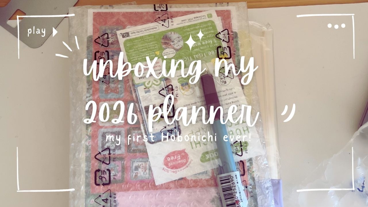 My First Hobonichi Techo 2026 Unboxing 🌸 planner setup + first impressions