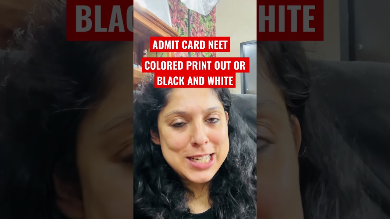 ADMIT CARD COLORED OR BLACK AND WHITE PRINT OUT