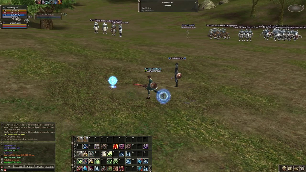 Lineage 2 reborn signature Franz and teon necromancer aoe 