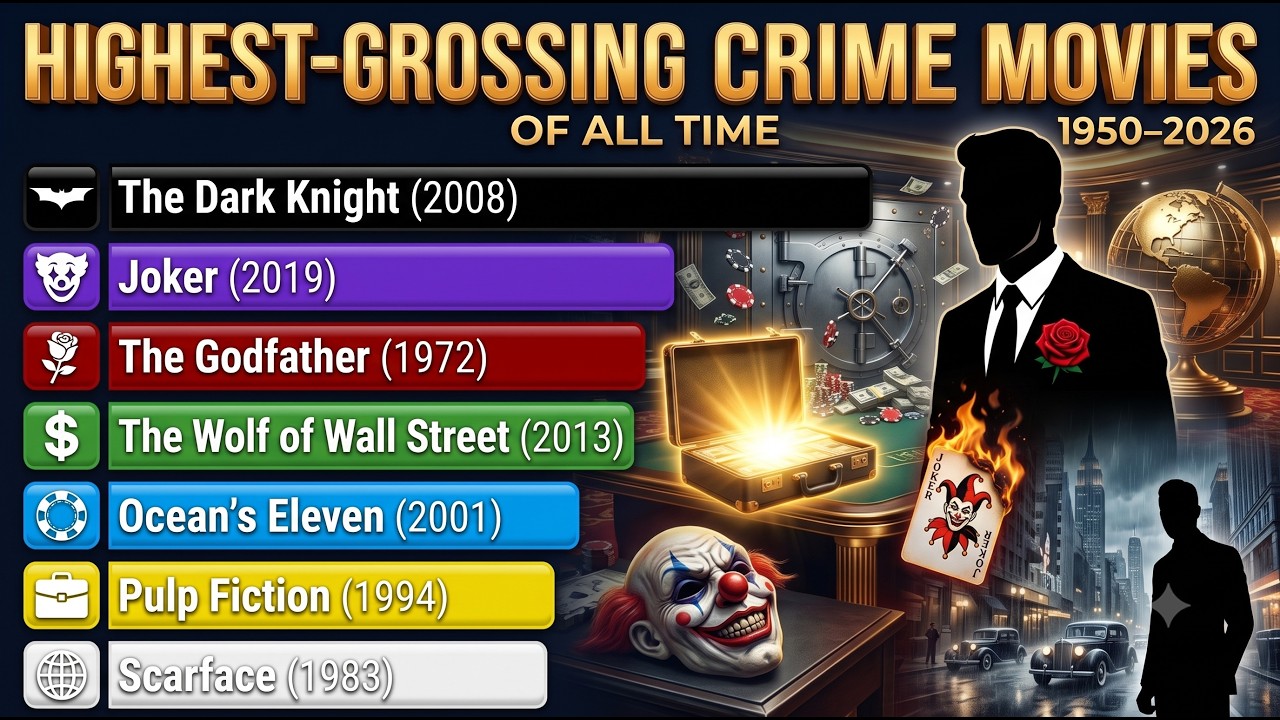 Highest-Grossing Crime Movies of All Time (1950&ndash;2026)
