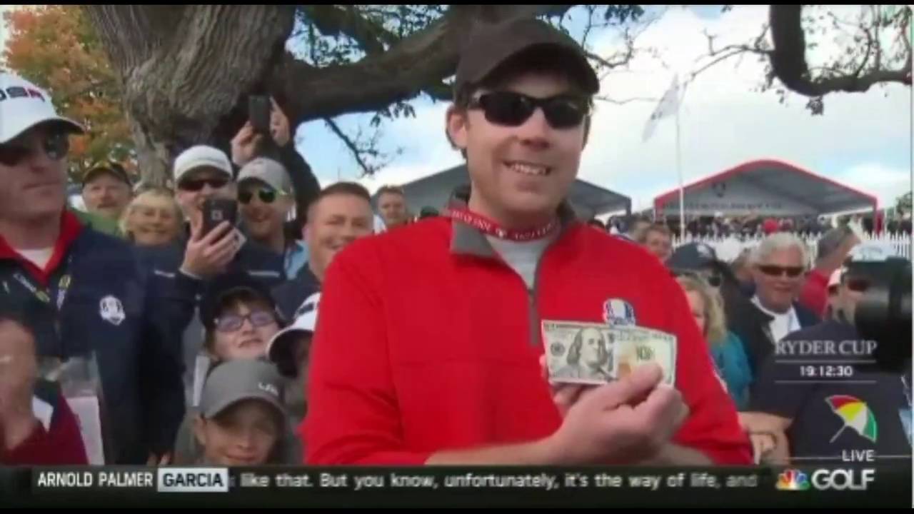 HECKLER at RYDER CUP - Called Out by JUSTIN ROSE (Fan Sinks Putt)