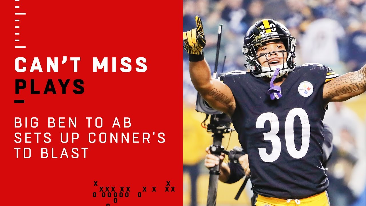 Big Ben to AB Connection Sets Up James Conner's TD Blast!