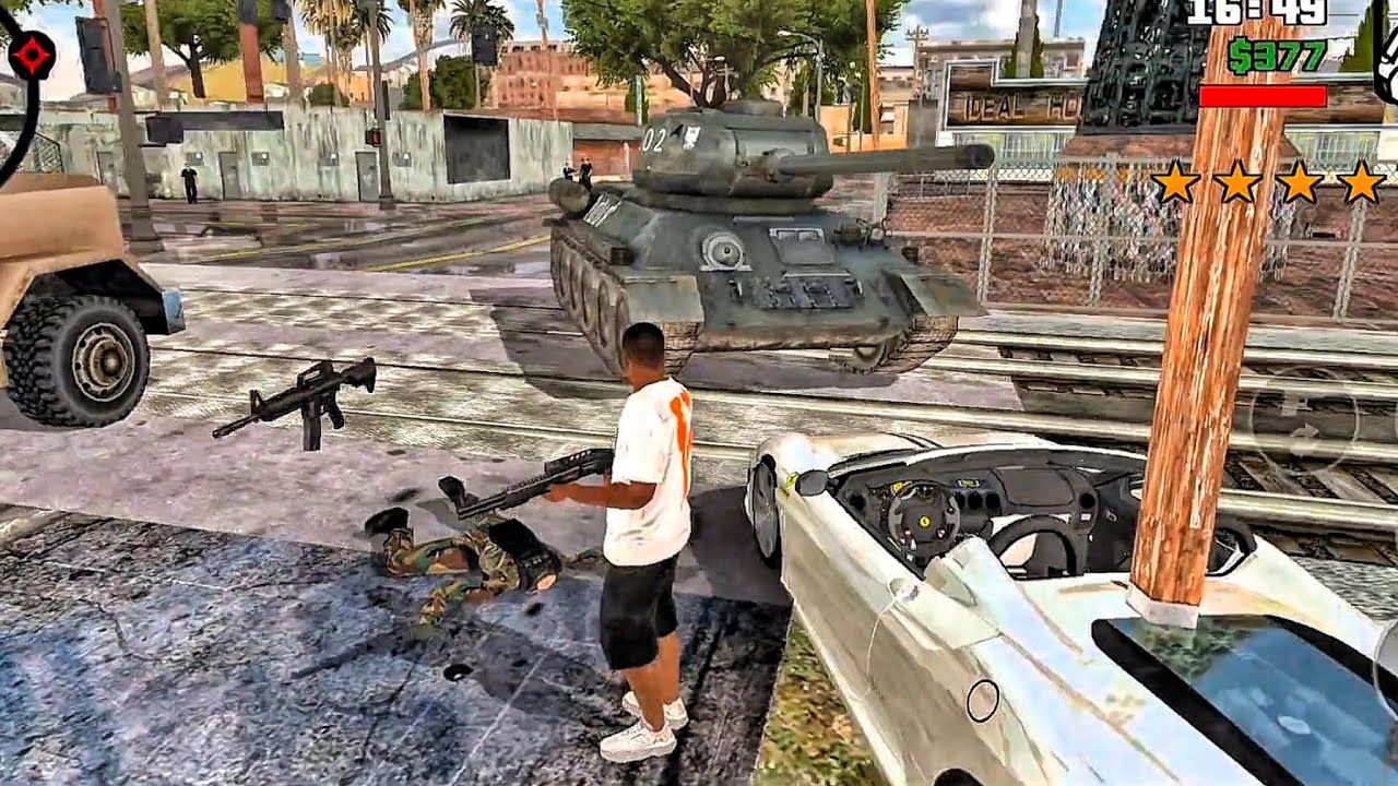CAR CHASE IN GTA SAN ANDREAS | FIVE STAR CAR CHASE | #gta #gtasanandreas #viral #viralvideo #gaming 