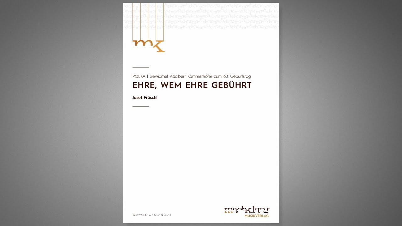 EHRE, WEM EHRE GEB&Uuml;HRT | Josef Fr&ouml;schl