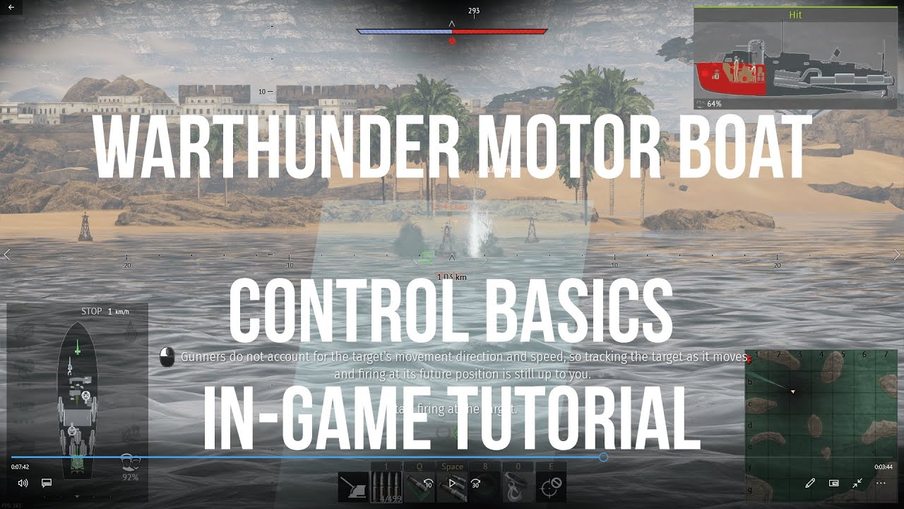 Warthunder Motor Boat Control Basics In-Game Tutorial