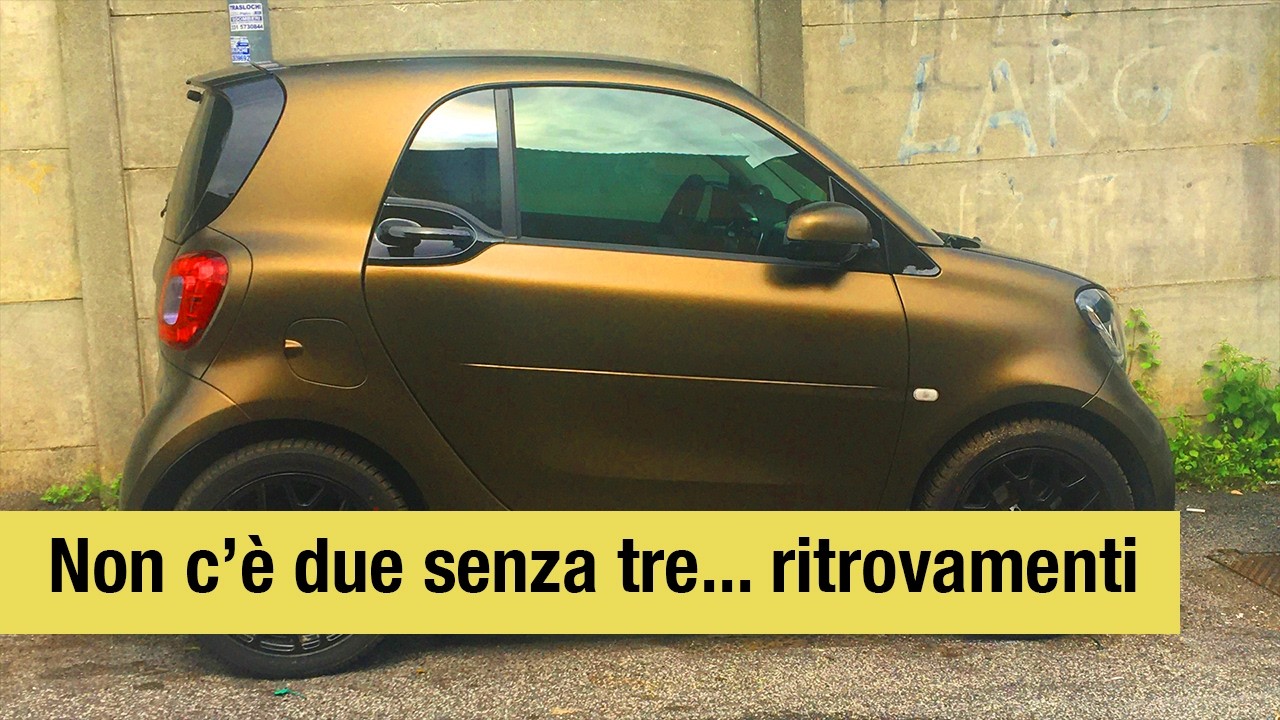 Non c'&egrave; due su tre... ritrovamenti di veicoli rubati a Roma. Panda, Dobl&ograve; e Smart!