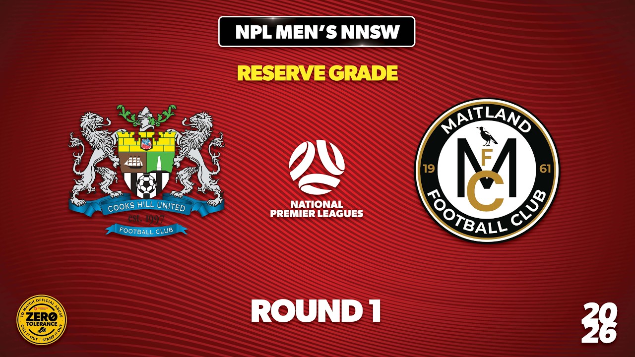NPL Men's NNSW Reserve Grade Round 1 - Cooks Hill United v Maitland FC