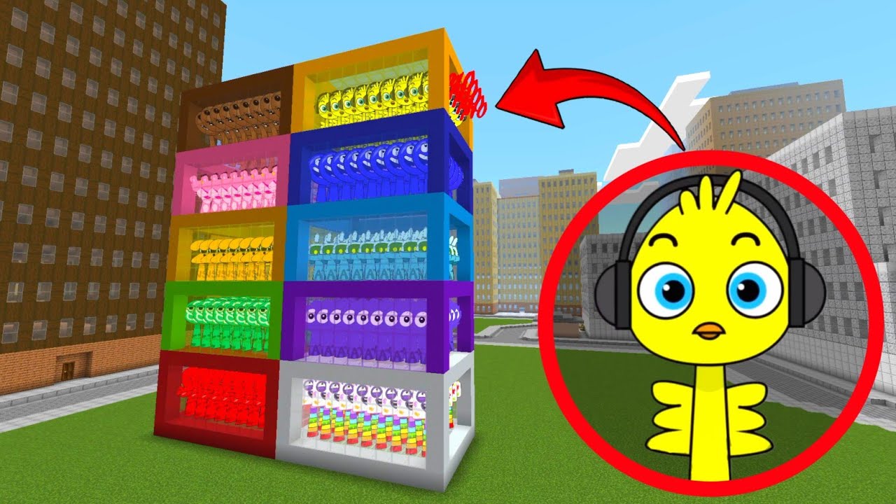 NEW Incredibox Sprunki Oc Pulcino Pio Added In Colored  Boxes Minecraft PE
