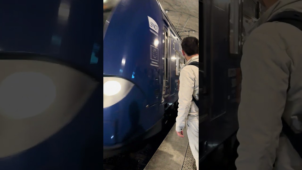 SNCF ZOU train arriving into Monaco with a service to Cannes France.