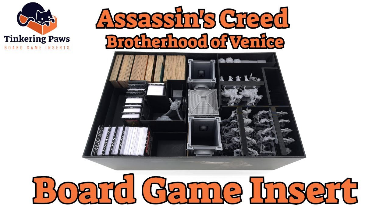 Assassin's Creed: Brotherhood of Venice - Board Game Insert / Organizer - By Tinkering Paws