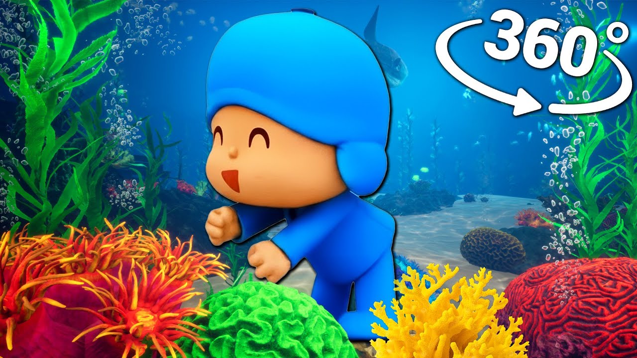 Pocoyo Dance In Ocean 360&deg; Video | VR 8K | ( Muevelo Pocoyo meme )