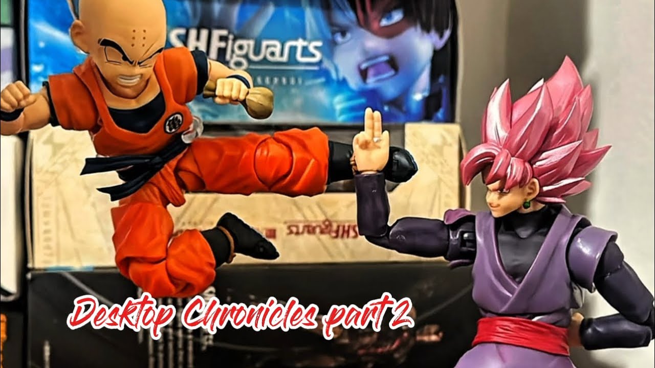 Desktop Chronicles Part 2: Krillin’s Crimson Compulsion #stopmotion #anime #animation 