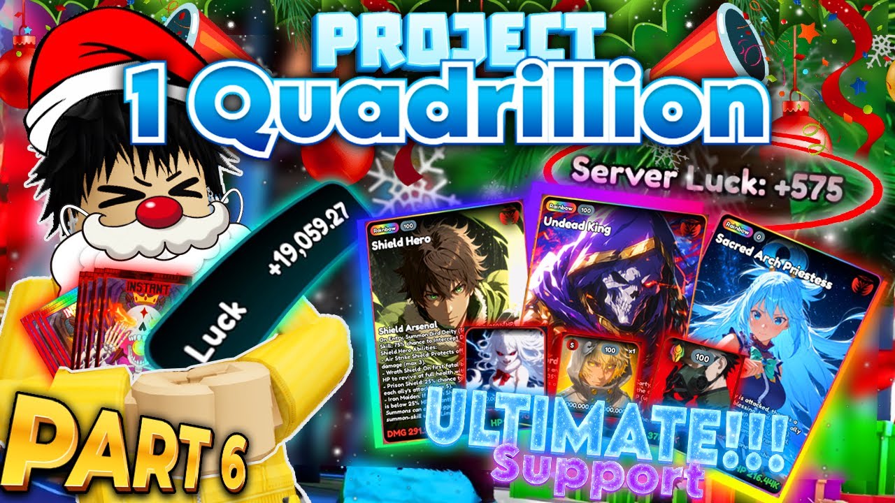 19.000 LUCK IS CRAZY!!! 575 LUCK IS INSANE!! in Project 1 Quadrillion! (Pt. 6) Anime Card Clash!