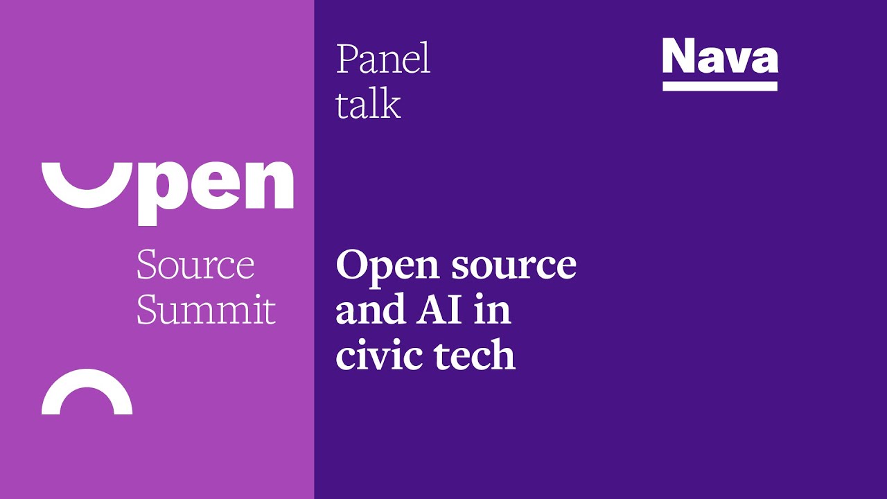 Open Source Summit: Open source and AI in civic tech panel