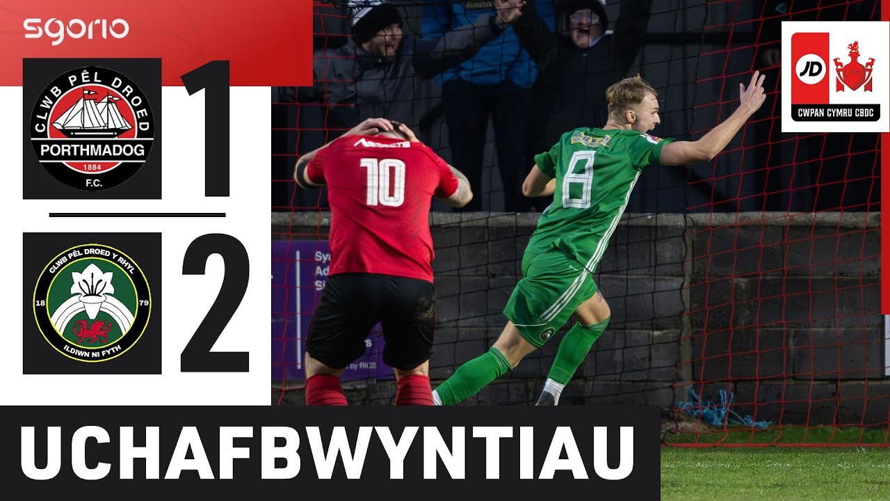 Uchafbwyntiau | Highlights: Porthmadog 1-2 Y Rhyl 1879 | Cwpan Cymru JD