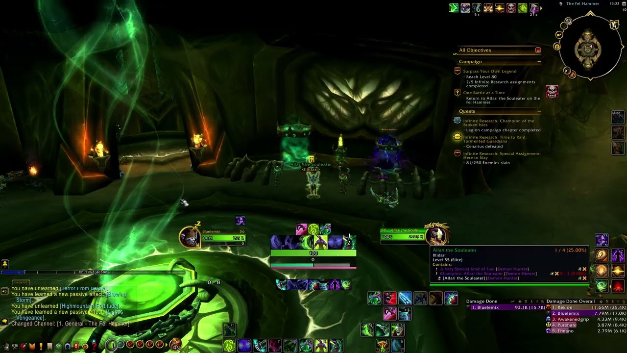 WoW Война Внутри - Legion Remix Patch 11.2.5 Задание: Одна битва за раз