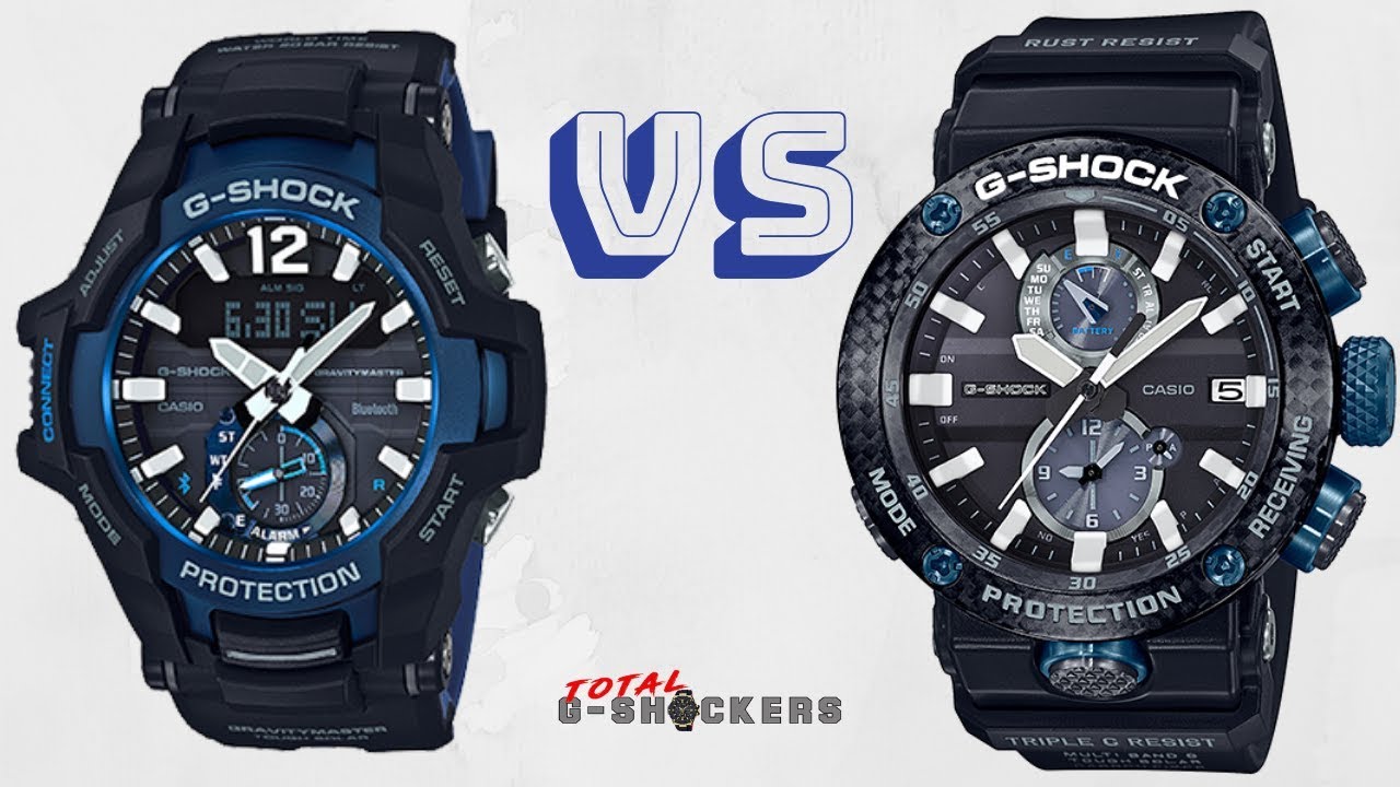 Casio G-Shock Gravitymaster | GRB100-1A2 vs GWRB1000-1A1