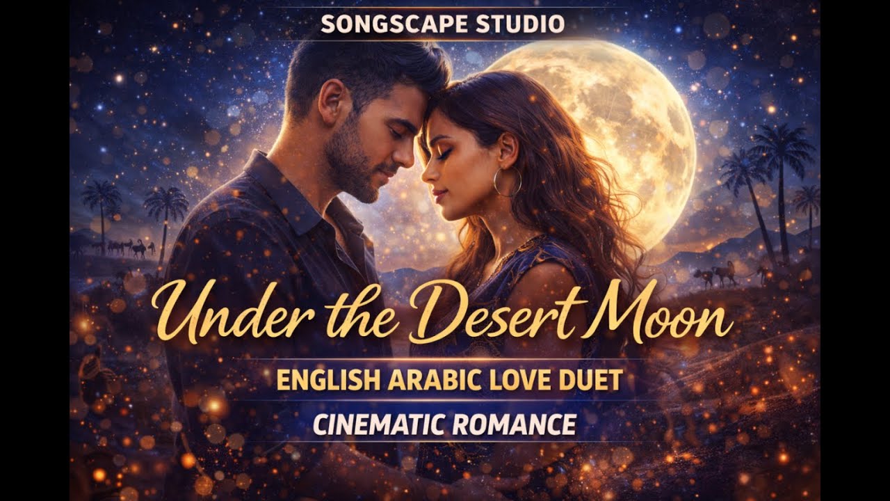 Under the Desert Moon – English Arabic Love Duet | Cinematic Fusion Romance | Songscape Studio