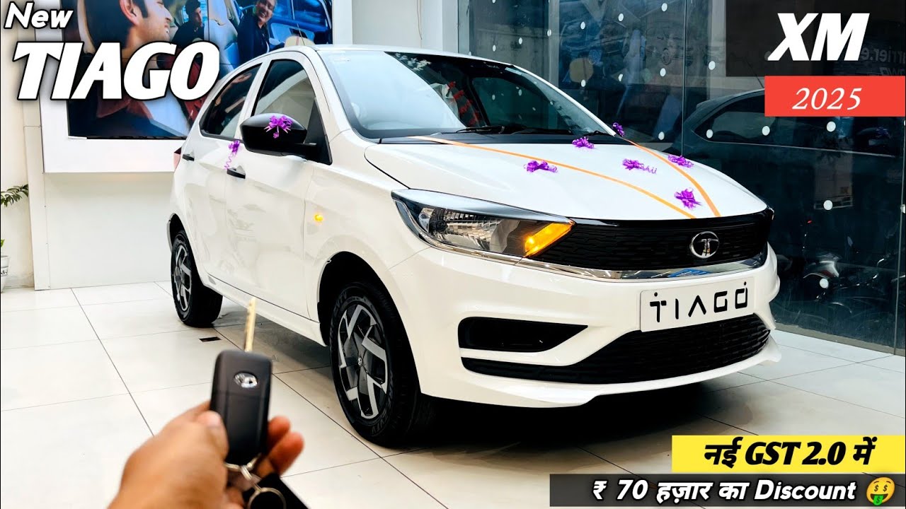 Tata Tiago Xm Вторая базовая модель 2025 года ❣️| TIAGO становится дешевле на ₹70 тыс. с новым GS...