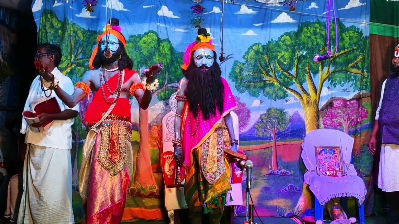 శ్రీ ఆది చింతల మునిరంగ స్వామి వీధి నాటకం 5వరోజు గ్రామం ధన్వాడ మండలం ధన్వాడ జిల్లా నారాయణపేట్