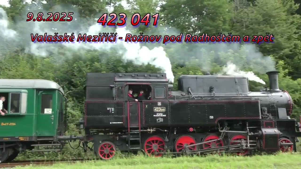423 041 na trati Valašské Meziříčí - Rožnov pod Radhoštěm 9.8. 2025