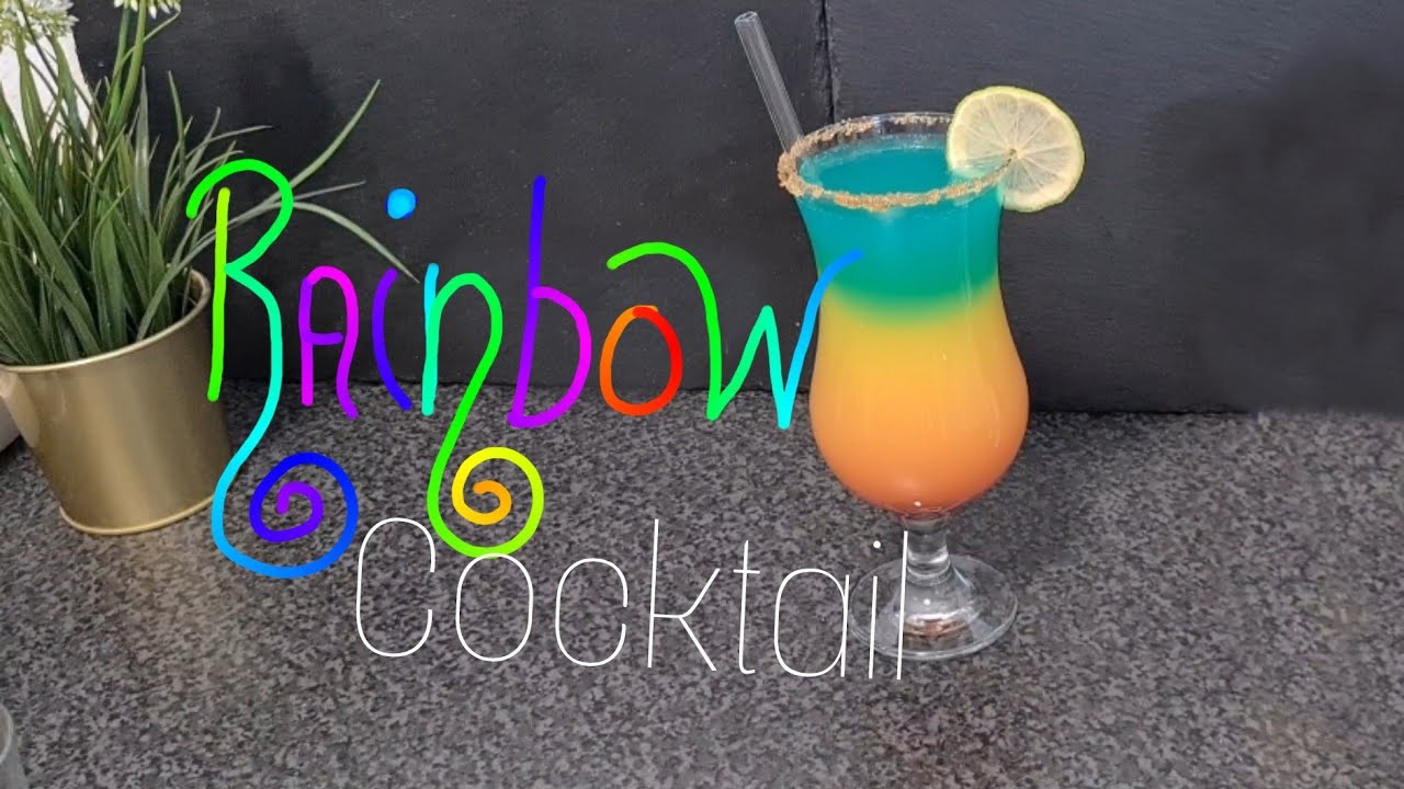 Rainbow-Cocktail 🍹 | Alkoholfreie Coktails in 2 Minuten fertig | Cocktail Rezepte zum Selbermixen