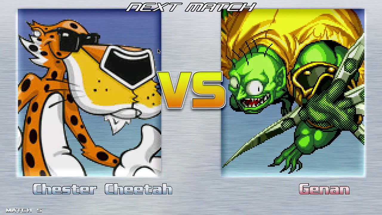 M.U.G.E.N.: Chester Cheetah Arcade Mode run