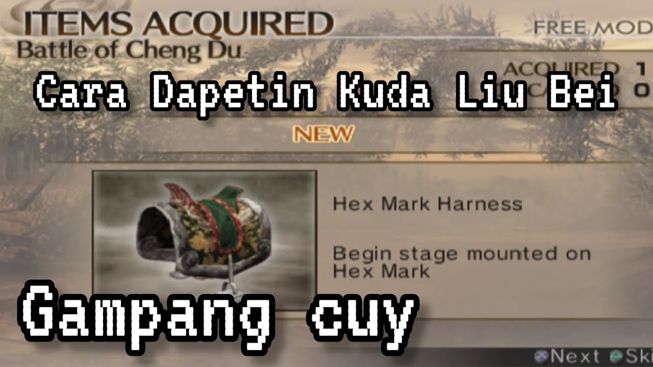 Cara Mendapatkan Kuda Hex Mark Harness atau Kuda Liu Bei | Dynasty Warriors 5
