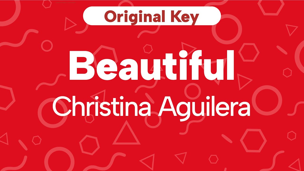 Karaoke Beautiful - Christina Aguilera | Original Key (Cover with Backing Vocals)