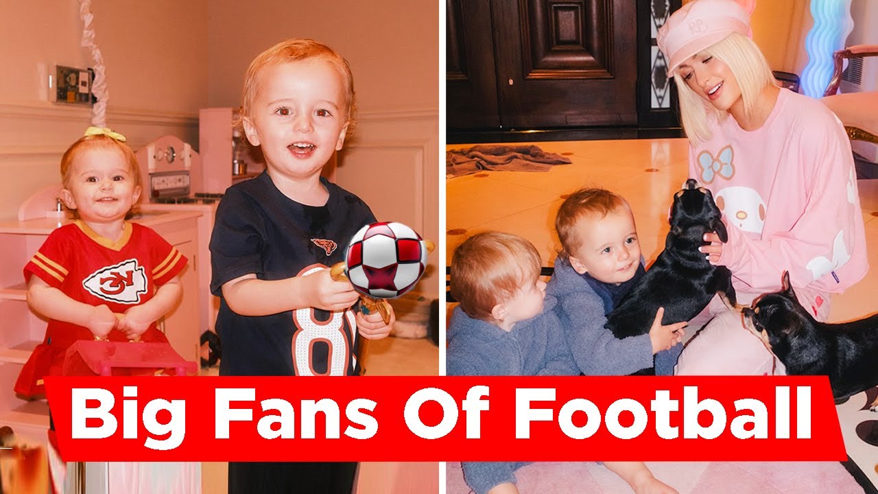 Paris Hilton Kids Phoenix And London Are Big Football Fans