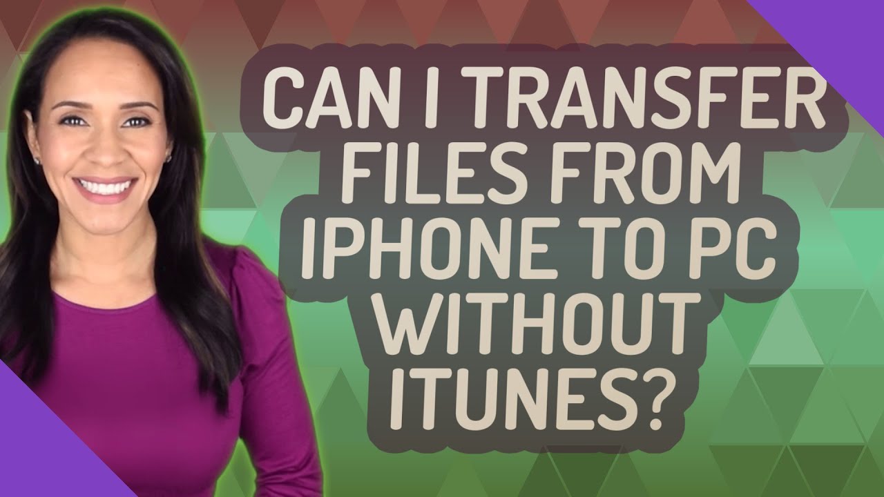 Can I transfer files from iPhone to pc without iTunes?