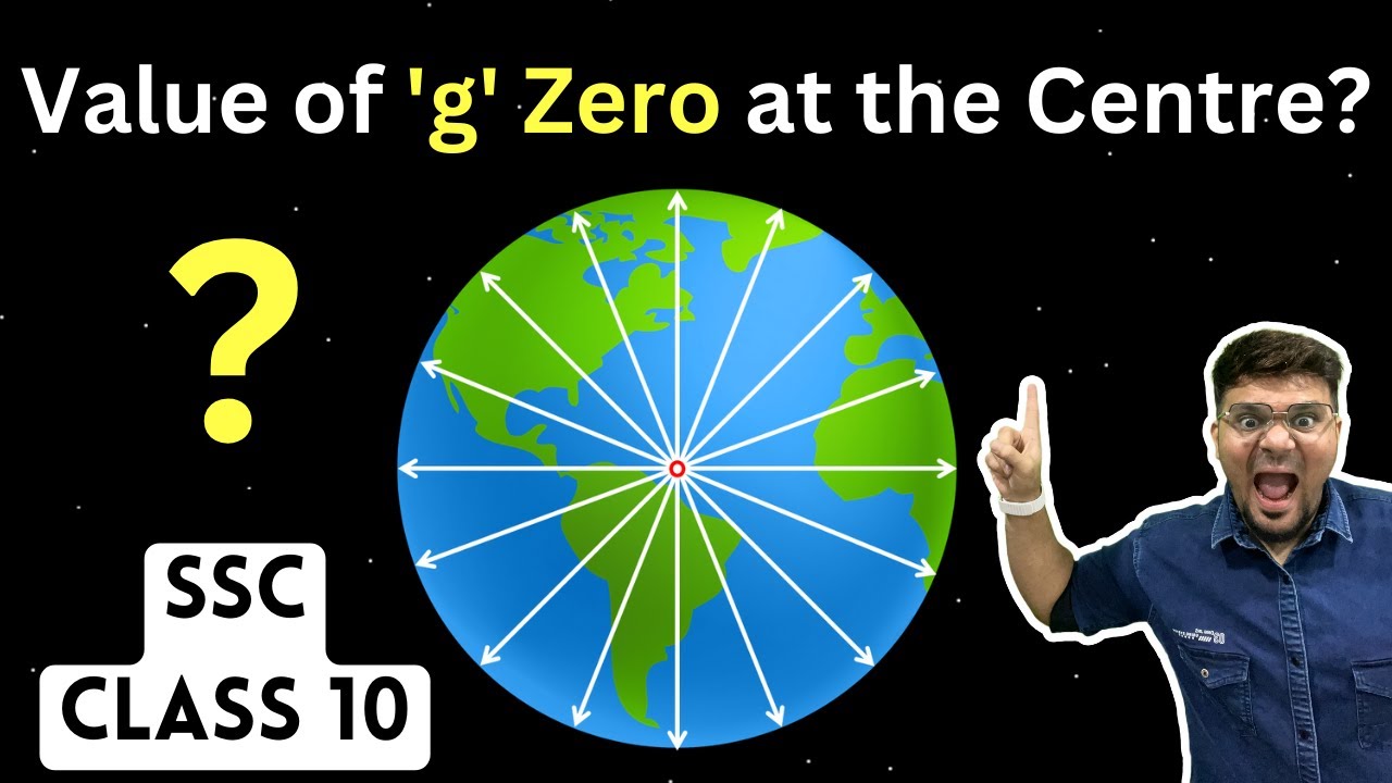 Gravitation, SSC Class 10 | Why is the value of 'g' zero at the centre of the Earth | MH Board